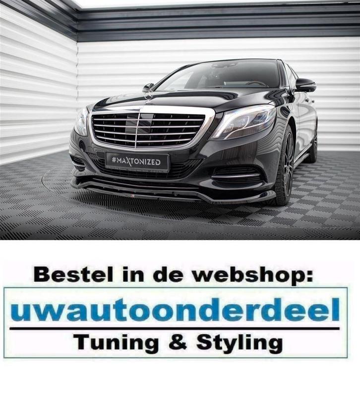 Maxton Design Spoiler Splitter Lip Voor S Klasse W222, Auto diversen, Tuning en Styling, Ophalen of Verzenden