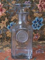 Mooie zware vintage whiskykaraf uit Engeland van glas 23 cm.