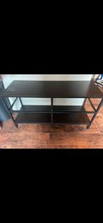 IKEA Tafel - Zwart, Gebruikt, 100 tot 150 cm, Ophalen of Verzenden, Glas