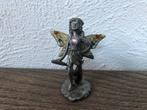 Tinnen elfje beeldje 7 cm oktober, Ophalen, Zo goed als nieuw