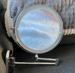 Badkamer wand make-up spiegel met vergroting 5x chroom, Ophalen of Verzenden, Gebruikt, Overige typen