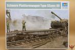 Trumpeter 1/35 Schwere Plattformwagen Type SSyms 80, Overige merken, 1:32 tot 1:50, Overige typen, Nieuw