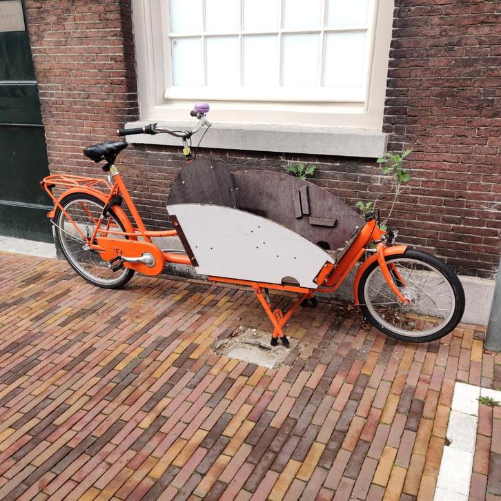 fietsfabriek bakfiets nu voor maar €249.99, Fietsen en Brommers, Fietsen | Bakfietsen, Gebruikt, Fietsfabriek, 1 kind, Ophalen