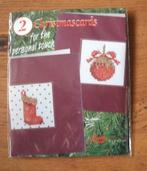compleet borduurpakketje lanarte kerstkaarten, Hobby en Vrije tijd, Borduren en Borduurmachines, Ophalen of Verzenden, Nieuw, Handborduren