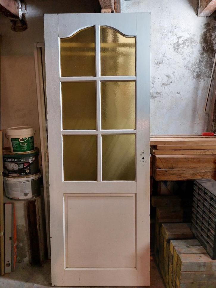 Binnendeur - Zware Kwaliteit - 77x206x4 cm, Doe-het-zelf en Verbouw, Deuren en Horren, Gebruikt, Binnendeur, 200 tot 215 cm, Minder dan 80 cm