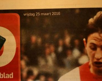 Johan Cruijff in het AD beschikbaar voor biedingen
