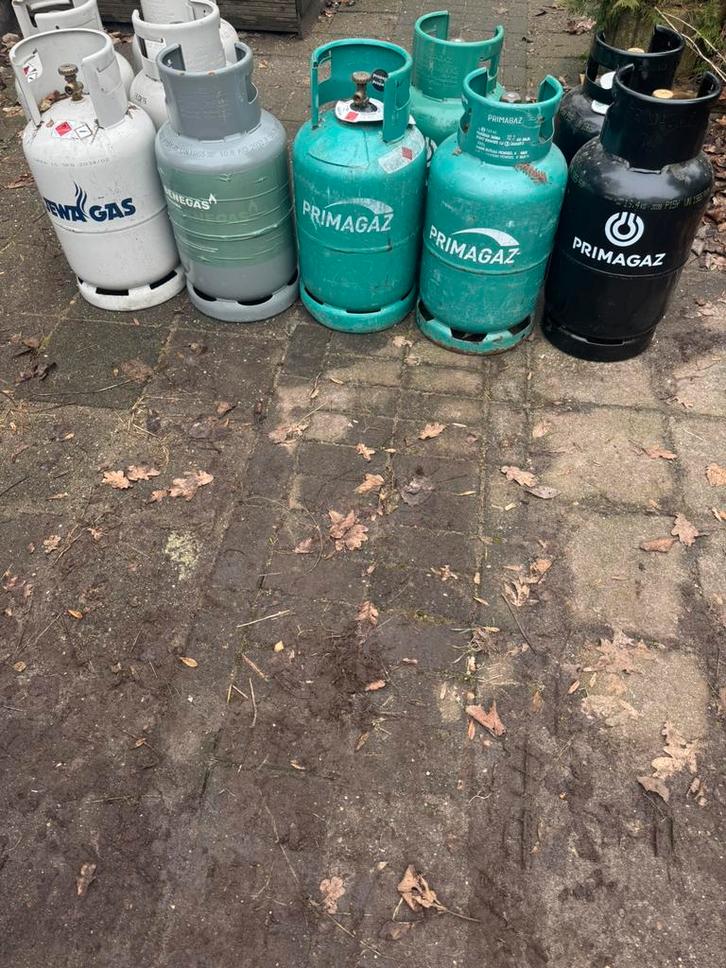 Lege borg Gasflessen (Primagaz/Benegas/Jewagas), Caravans en Kamperen, Kampeeraccessoires, Gebruikt, Ophalen