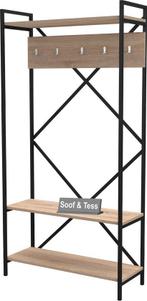 NAVIS Industriële kapstok met schoenenrek, Zo goed als nieuw, Metaal, 150 tot 200 cm, Ophalen