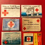 Rode Kruis Etiketten 12 Verschillende, Ophalen of Verzenden, Tabaksdoos of Verpakking