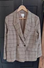 H&M Blazer ruit beige M🙂, Maat 38/40 (M), H&M, Beige, Nieuw