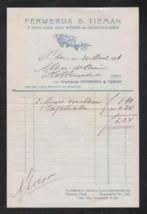 Haarlem Ferwerda en Tieman Wijnen en Gedistilleerd Nota 1938, Ophalen of Verzenden, Zo goed als nieuw