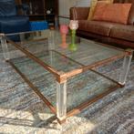 Salon tafel met bijzettafel, Huis en Inrichting, Tafels | Bijzettafels, Vierkant, 55 tot 75 cm, Zo goed als nieuw, Ophalen