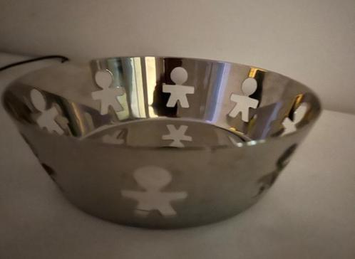 Alessi rvs  mandje Girotondo, Huis en Inrichting, Woonaccessoires | Schalen en Manden, Zo goed als nieuw, Mand, Rond, Overige materialen
