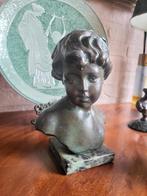 Mooi borstbeeld / buste van een jongeman of vrouw, Antiek en Kunst, Ophalen of Verzenden