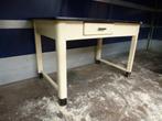 vintage bureau brocante tafel met lade en formica bovenblad, Huis en Inrichting, Tafels | Eettafels, 50 tot 100 cm, 100 tot 150 cm