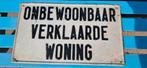 2 oude blikken borden, Verzamelen, Merken en Reclamevoorwerpen, Ophalen of Verzenden, Gebruikt, Reclamebord