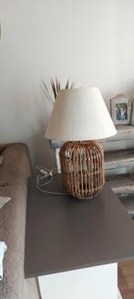 Rotan lamp, Huis en Inrichting, Lampen | Lampenkappen, Rond, Ophalen of Verzenden, Zo goed als nieuw