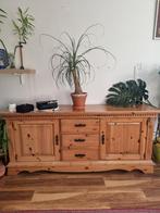 Houten dressoir met lades en deuren, Ophalen, Gebruikt, 150 tot 200 cm, Landelijk