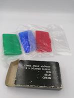 Wide Angle Adaptor and 3 Colored filters for flash, Verzenden, Gebruikt, Overige merken