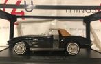 Norev 1:18 Chevrolet Corvette Stingray cabrio zwart nieuw, Hobby en Vrije tijd, Modelauto's | 1:18, Ophalen of Verzenden, Nieuw