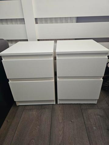 Ikea Malm Nachtkastjes - 2 Lades beschikbaar voor biedingen