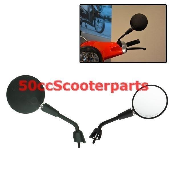 Spiegels Kort Mat Zwart Vespa Primavera 38423, Motoren, Tuning en Styling, Ophalen of Verzenden