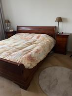Kersenhouten bed, nachtkastjes en commode, Ophalen, Gebruikt, Tweepersoons, Klassiek