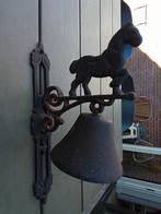 Zware gietijzeren deurbel, Tuin en Terras, Tuinwanddecoratie, Ophalen of Verzenden, Gebruikt