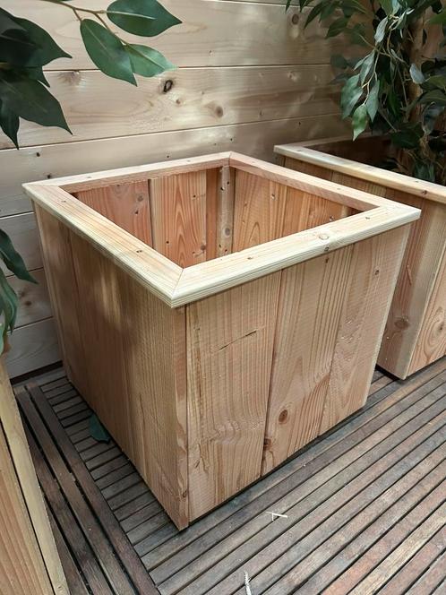 Douglas plantenbak ca 45x45 nieuw!, Tuin en Terras, Bloembakken en Plantenbakken, Nieuw, Hout, Binnen, Balkon, Tuin, 30 tot 60 cm