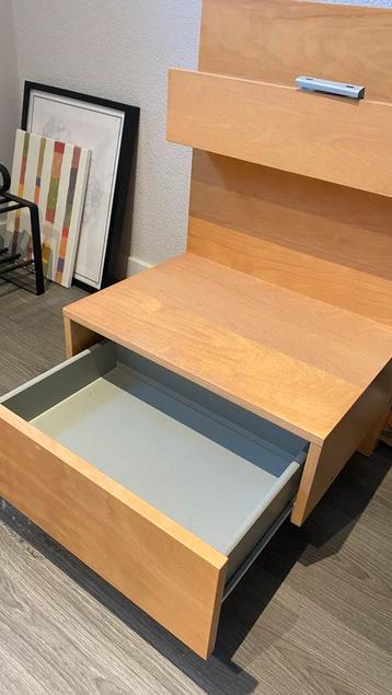 IKEA Malm bed 140x200 + bijpassend nachtkastje - afbeelding 6