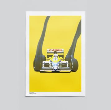 F1 Motorsport poster Ricardo Patrese - Williams FW11B beschikbaar voor biedingen