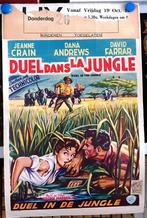 Filmposter Duel dans la jungle / Duel in de jungle, Ophalen of Verzenden, Gebruikt, A1 t/m A3, Film en Tv