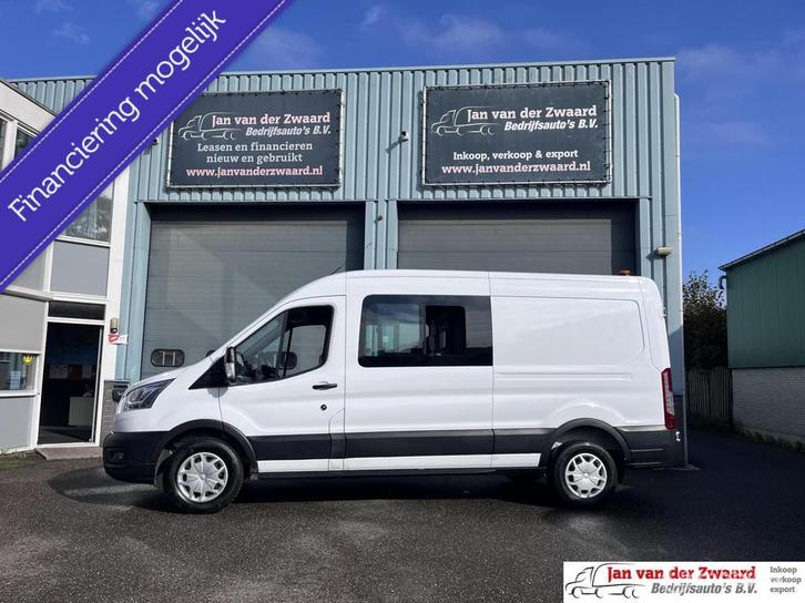 Ford Transit 350 2.0 TDCI Euro 6 L3H2 Ambiente Dubbele Cabin, Auto's, Bestelauto's, Particulier, Te koop, ABS, Achteruitrijcamera