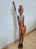 Houten, handgemaakt Masai beeld Kenia, Antiek en Kunst, Ophalen