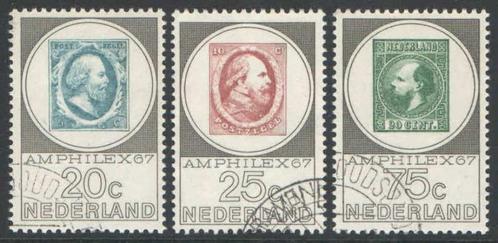 Nederland NVPH nr 886/8 gestempeld Amphilex 1967, Postzegels en Munten, Postzegels | Nederland, Gestempeld, Na 1940, Verzenden