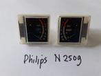 Philips N2509 VU-meters, Philips, Tape counter, Ophalen of Verzenden, Enkel