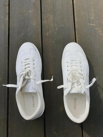 Cruyff sneakers wit 44 leer met stof