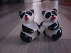 Pandaberen zout- en peperstel hoogte 6 cm, Ophalen of Verzenden, Zo goed als nieuw, Dier
