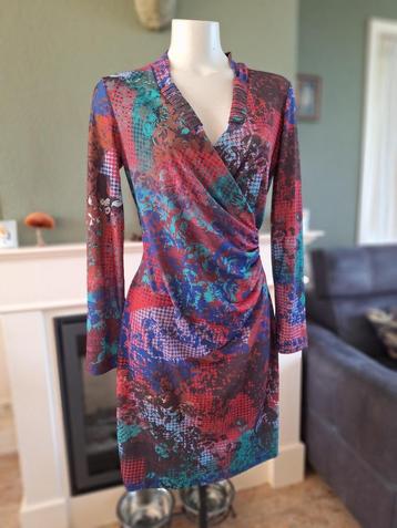 Eroke kleurrijke taille accent jurk IT 42 NL 38 gratis verz beschikbaar voor biedingen