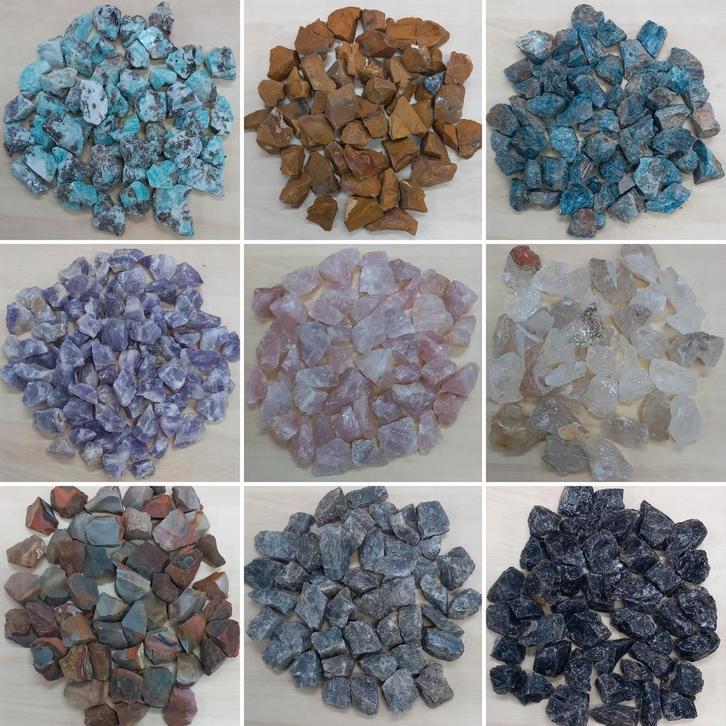 Ruwe stenen ideaal om te trommelen v.a. € 10,-, Verzamelen, Mineralen en Fossielen, Ophalen of Verzenden
