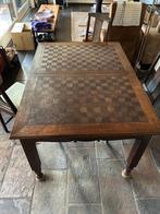 Art deco eettafel, uitschuifbaar,  met 6 stoelen, Ophalen