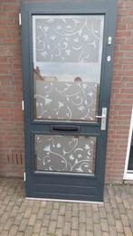 voor en achterdeur hardhout, Doe-het-zelf en Verbouw, Deuren en Horren, Ophalen, Gebruikt, 80 tot 100 cm, Buitendeur