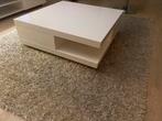 Witte hoogglans salontafel 85x85, Huis en Inrichting, Minder dan 50 cm, Gebruikt, Rechthoekig, Ophalen