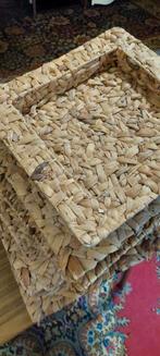 Plateau dienblad fruitschaal waterhyacint 6x, Huis en Inrichting, Woonaccessoires | Dienbladen, Ophalen of Verzenden, Zo goed als nieuw