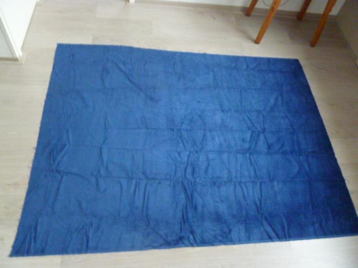 Corduroy/rib lap stof. Blauw. Br. 152 cm. X L. 193 cm., Hobby en Vrije tijd, Stoffen en Lappen, Nieuw, 120 cm of meer, 30 tot 200 cm