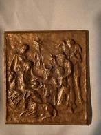 Bronzen kerststal,, Antiek en Kunst, Antiek | Koper en Brons, Ophalen