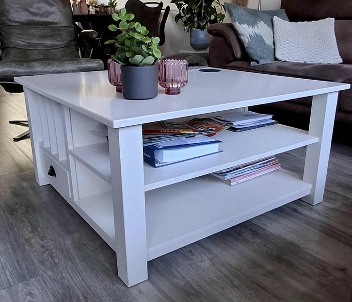 Salontafel en tv-meubel, Huis en Inrichting, Tafels | Salontafels, Gebruikt, Minder dan 50 cm, 50 tot 100 cm, 50 tot 100 cm, Vierkant