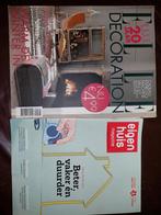 Elle Decoration & Eigen Huis Magazine, Ophalen of Verzenden, Zo goed als nieuw, Glossy
