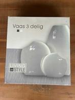Vaas 3-delig, Ophalen, Nieuw, Wit, Minder dan 50 cm