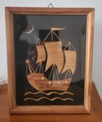 Mooi ingelegd tafereel met schip, Antiek en Kunst, Ophalen of Verzenden